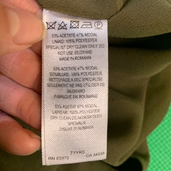 French Connection Olive Green Dress - Picture 13 of 14